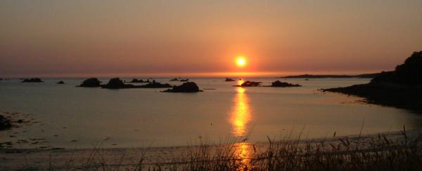 Un coucher de soleil, en Bretagne