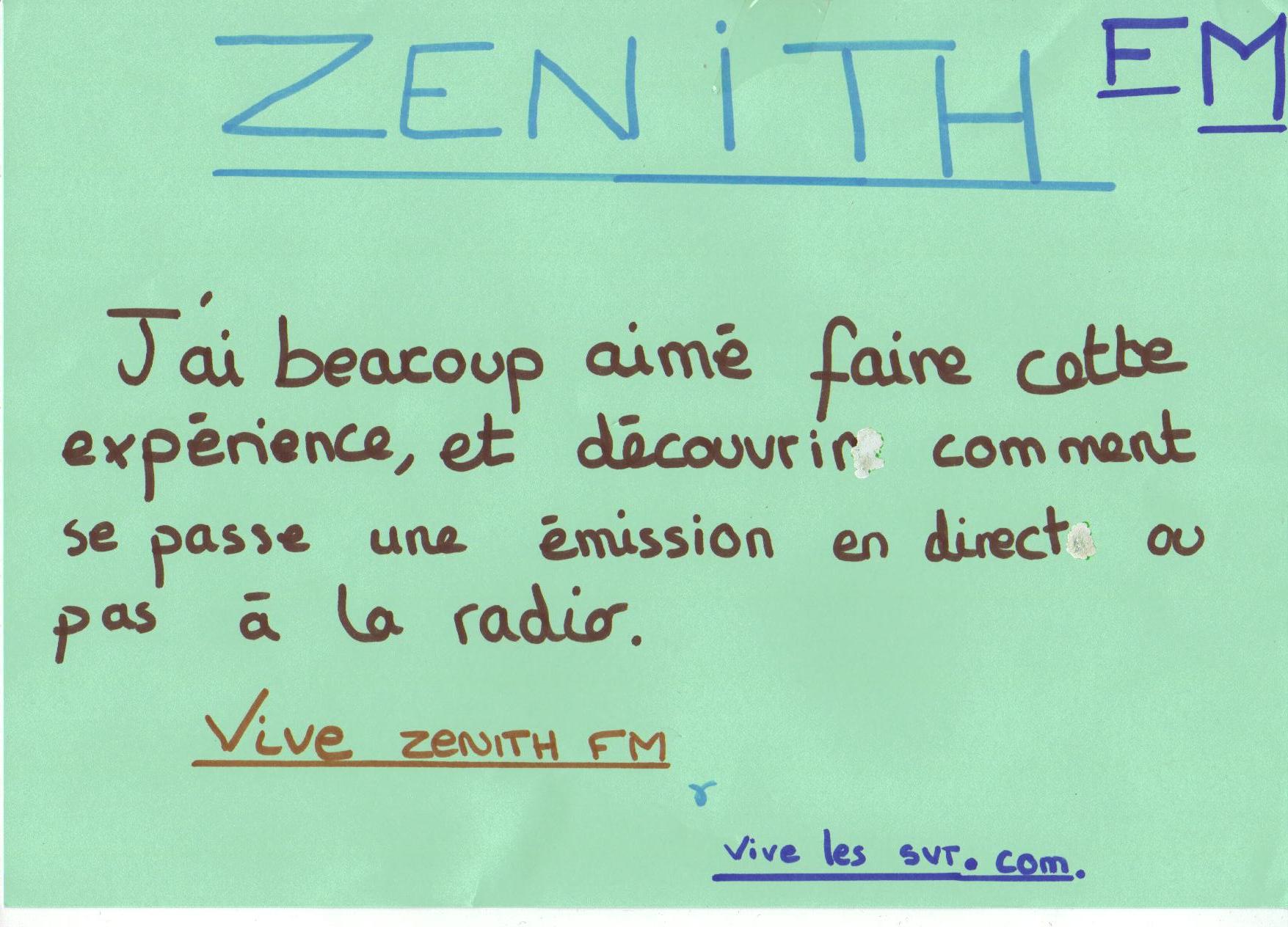 Rétro 2010 : les 3èmes à Zénith FM