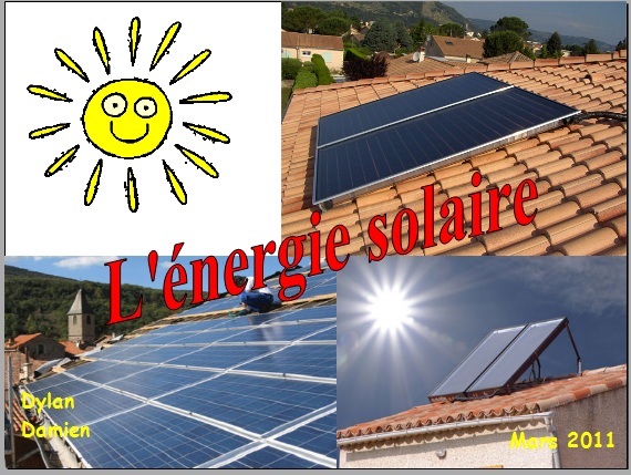 L’énergie solaire : panneaux photovoltaïques