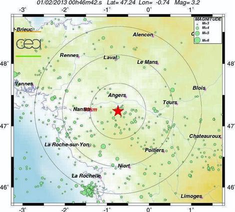 Un tremblement de terre entre Angers et Cholet