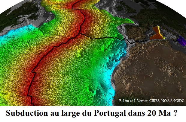 Subduction possible au large du Portugal