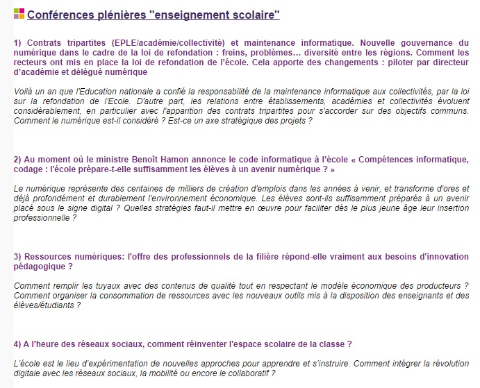 conférences