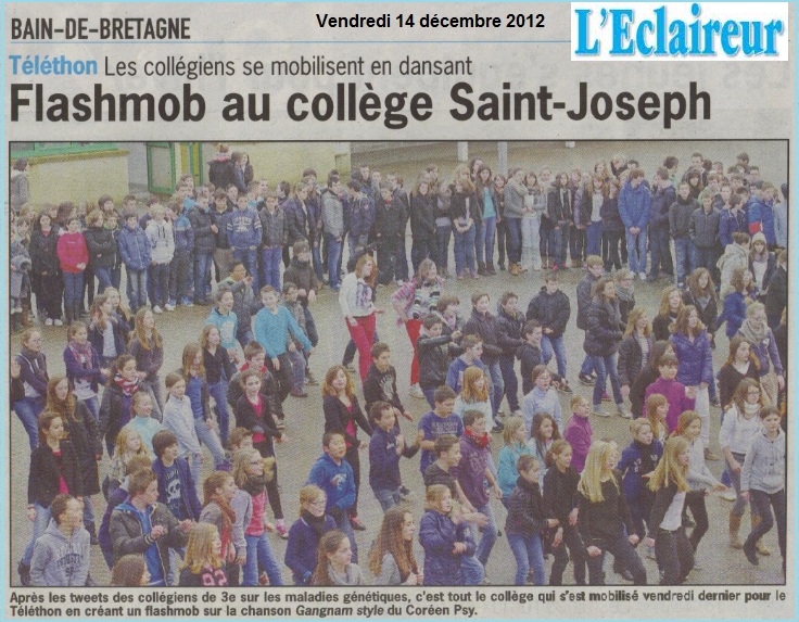 flashmob collège saint joseph