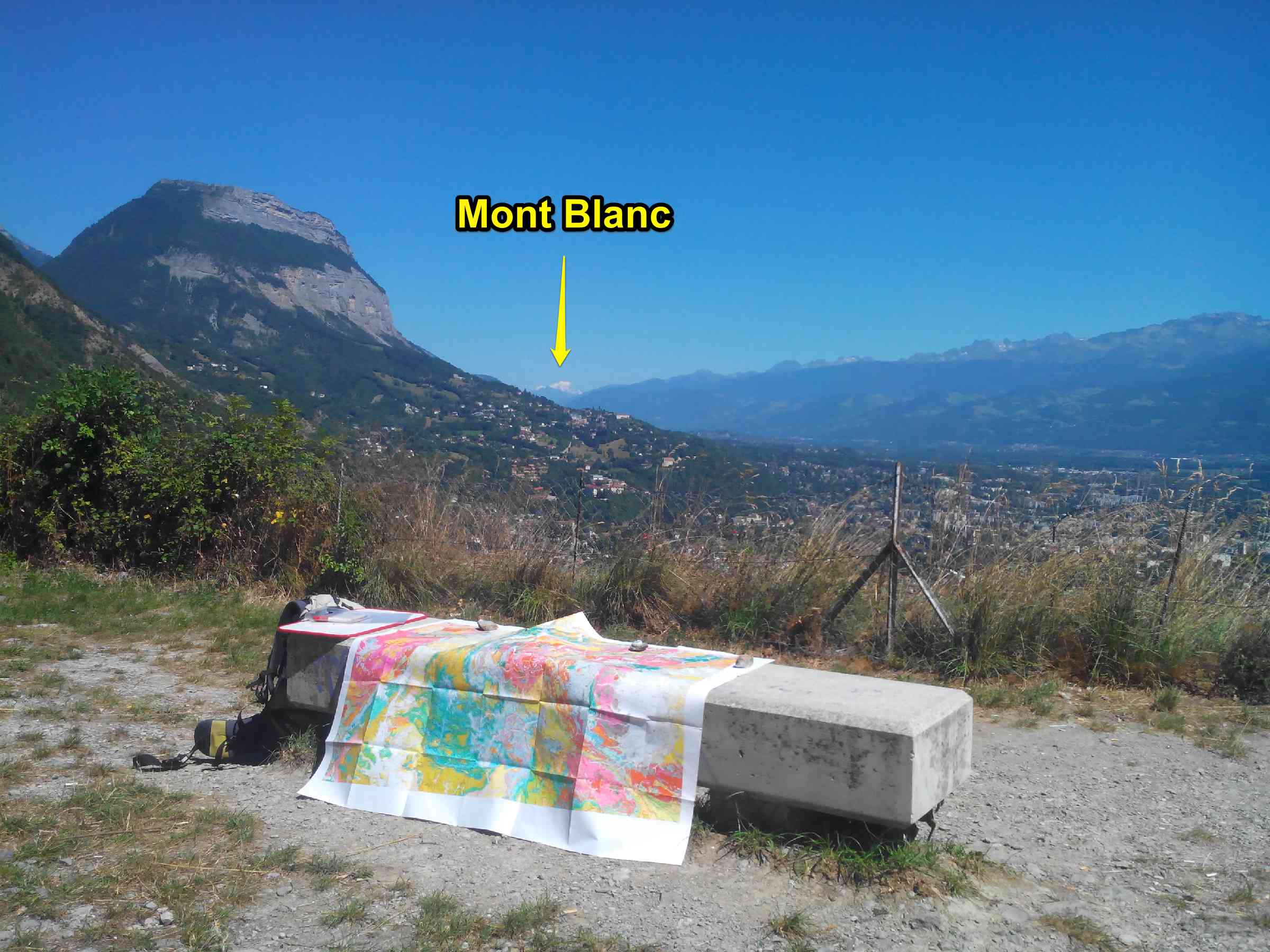 Panorama Grenoble Mont Blanc Alpes