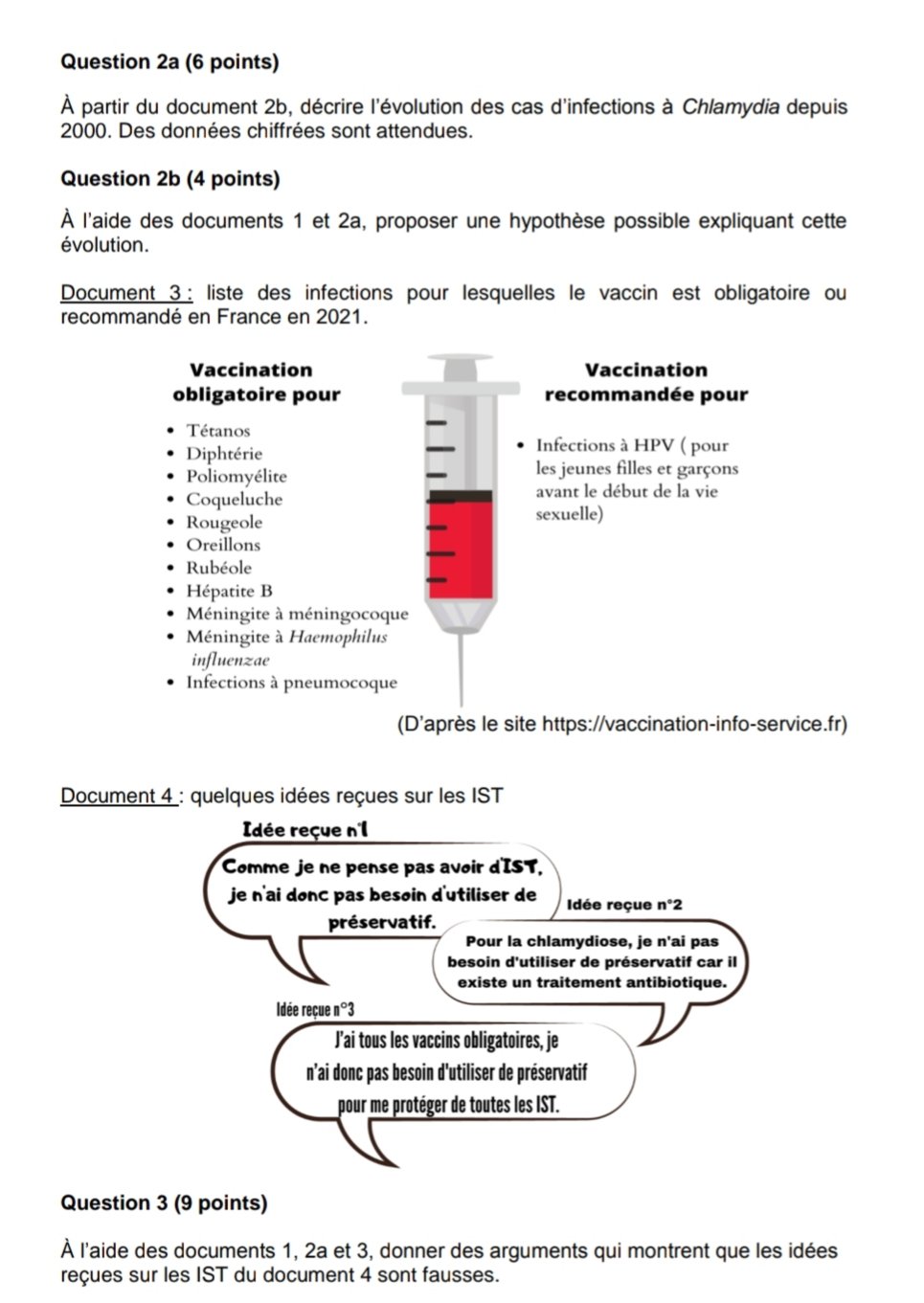 Sujet de DNB en SVT et technologie – session de septembre 2022